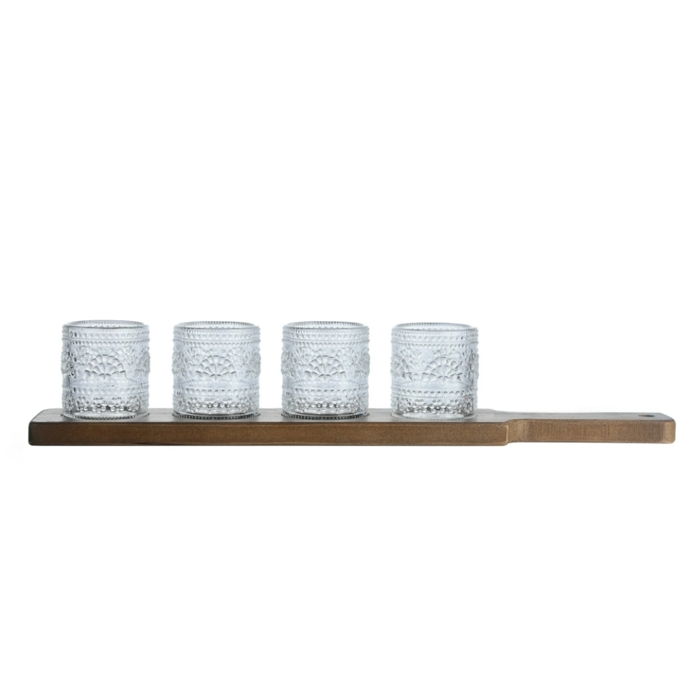 💕 2025 The Pioneer Woman 3oz Shot Glasses With Flight Board
